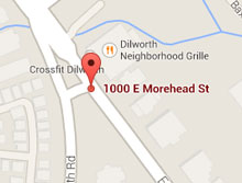 Map to our Charlotte School